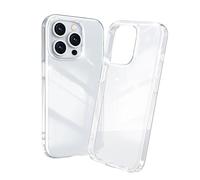 MMOBIEL Coque Compatible avec iPhone 15 Pro - Étui Transparent pour Téléphone - Protecteur Mince et Résistant Aux Chocs - Coque avec Pare-Chocs Absorbant Les Chocs pour Téléphone - Ultra-Mince