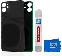 MMOBIEL Coque de Protection arrière Compatible avec iPhone 12 Mini - 5,4 Pouces - Noir - avec Outil de Levier en métal et Colle
