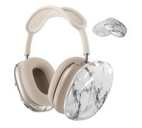 MMOBIEL Coque de Protection pour AirPods Max Casque Coque TPU et Souple - Protection Housses des Oreillettes Anti-Rayures - Céramique Blanche