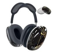 MMOBIEL Coque de Protection pour AirPods Max Casque Coque TPU et Souple - Protection Housses des Oreillettes Anti-Rayures - Céramique Noire