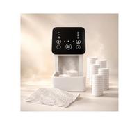 MMOBIEL Distributeur de Serviettes Chaudes Chauffe-Serviettes Machine Automatique avec 50 Serviettes Visage Compressées Jetables - Température & Humidité Réglables - pour Spa, Salon & Maison