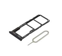 MMOBIEL Double Support de Fente de Carte SIM de Remplacement Compatible avec Samsung Galaxy A23 4G - Inclus. Sim Pin - Noir