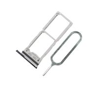 MMOBIEL Double Support de Fente de Carte SIM de Remplacement Compatible avec Samsung Galaxy Z Fold 5 5G - Inclus. Joint en Caoutchouc et Sim Pin - Noir