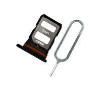 MMOBIEL Double Support de Fente de Carte SIM de Remplacement Compatible avec Xiaomi 12 Lite - Inclus. Joint en Caoutchouc et Sim Pin - Noir