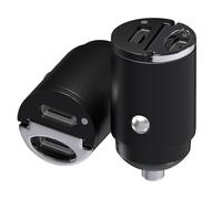 MMOBIEL Double USB-C Adaptateur Chargeur Voiture [2 Pack] 45W | Allume Cigare USB Charger Rapide - Téléphone Auto Compact - pour iPhone 18 17 16 15 14 13 Pro Max, Samsung S26 S25 S24