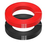 MMOBIEL Fil Électrique 16 AWG - 16 Gauge (1,31mm²) Câble en Cuivre Étamé - 2 Fils Séparés Rouge et Noir Chacun 20m / 65.6ft pour Drones, Imprimantes 3D, Batteries, Fils de Haut-parleurs, Bandes de Led