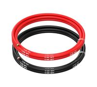 MMOBIEL Fil Électrique Câble en Cuivre Étamé - 2 Fils Séparés Rouge et Noir Chacun pour Drones, Imprimantes 3D, Batteries, Fils de Haut-parleurs, Bandes de Led (12 Awg, 1,5m)