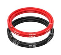 MMOBIEL Fil Électrique Câble en Cuivre Étamé - 2 Fils Séparés Rouge et Noir Chacun pour Drones, Imprimantes 3D, Batteries, Fils de Haut-parleurs, Bandes de Led (10 Awg, 1,5m)