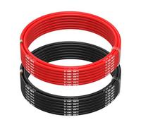 MMOBIEL Fil Électrique Câble en Cuivre Étamé - 2 Fils Séparés Rouge et Noir Chacun pour Drones, Imprimantes 3D, Batteries, Fils de Haut-parleurs, Bandes de Led (14 Awg, 5m)