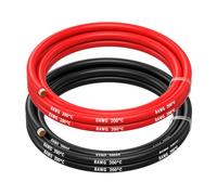 MMOBIEL Fil Électrique Câble en Cuivre Étamé - 2 Fils Séparés Rouge et Noir Chacun pour Drones, Imprimantes 3D, Batteries, Fils de Haut-parleurs, Bandes de Led (8 Awg, 1,5m)