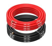 MMOBIEL Fil Électrique Câble en Cuivre Étamé - 2 Fils Séparés Rouge et Noir Chacun pour Drones, Imprimantes 3D, Batteries, Fils de Haut-parleurs, Bandes de Led (8 Awg, 2,5m)