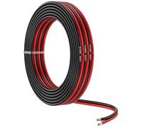 MMOBIEL Fil Électrique Parallèle 16 AWG - 16 Gauge 10m / 32.8ft - Câble en Cuivre Étamé - 2 Conducteur pour Fil Automobile - Bandes LED, Fil Audio/Haut-parleur, Eclairage Paysage Basse Tension, Lampes