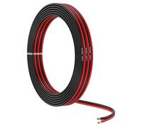MMOBIEL Fil Électrique Parallèle 18 AWG - 18 Gauge 10m / 32.8ft - Câble en Cuivre Étamé - 2 Conducteur pour Fil Automobile - Bandes LED, Fil Audio/Haut-parleur, Eclairage Paysage Basse Tension, Lampes