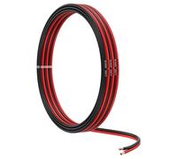 MMOBIEL Fil Électrique Parallèle 18 AWG - 18 Gauge 5m / 16.4ft - Câble en Cuivre Étamé - 2 Conducteur pour Fil Automobile - Bandes LED, Fil Audio/Haut-parleur, Eclairage Paysage Basse Tension, Lampes