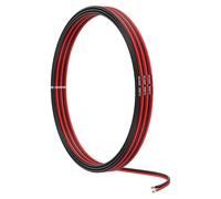 MMOBIEL Fil Électrique Parallèle- Câble en Cuivre Étamé - 2 Conducteur pour Fil Automobile - Bandes LED, Fil Audio/Haut-Parleur, Eclairage Paysage Basse Tension, Lampes (20 AWG, 5m)
