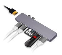 MMOBIEL Hub USB C 7 en 1 pour Macbook Pro - USB-C de Type Double - Thunderbolt 3 5K 60HZ - Adaptateur