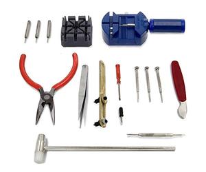 MMOBIEL - Kit Complet Professionnel (16 pièces) Compatible avec réparation de Montres/Horlogerie