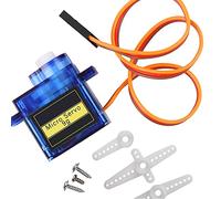 MMOBIEL Kit de micro-servomoteur SG90 de 9 g pour drone RC/voiture/avion/hélicoptère/véhicules/robots/compatible avec les projets Arduino et Raspberry Pi, vis et 3 bras de servomoteur inclus