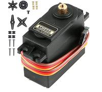 MMOBIEL Kit de microservomotor 55 g 90° para dron RC/Coche/Aeroplano/Helicóptero/Vehículos/Robots/Compatible con proyectos Arduino y Raspberry Pi Incl. tornillos y 4 servobrazos