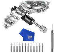 MMOBIEL Kit d'outils de réparation pour Bracelet de Montre - Outil de réparation pour horloger - avec poussoirs à Ressort en Acier, Noir - Petit, zzzz-s, Compacte