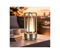 MMOBIEL Lampe de Table en Verre Sans Fil LED Tactile Rechargeable, 3 Températures de Couleur à Intensité Variable, Batterie 2000mAh, USB-C pour Chambre, Terrasse, Intérieur/Extérieur - Argent