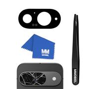 MMOBIEL Lentille en Verre pour Caméra Arrière Compatible avec Google Pixel 9 - Vitre Appareil Photo - Inclus Double Face Adhésif, Pincettes et Chiffon