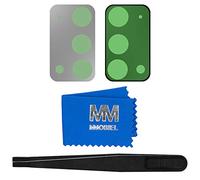 MMOBIEL Lentille en Verre pour Caméra Arrière Compatible avec Samsung Galaxy Note 20 / Note 20 5G 2020 Vitre Appareil Photo avec Double Face Adhésif Pincettes et Chiffon Inclus - Gris