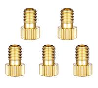 MMOBIEL Lot de 5 adaptateurs de Valve Presta vers Schrader pour valves de vélo et de Voiture pour gonfler Les pneus de vélo