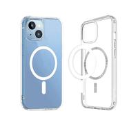 MMOBIEL Magnétique Coque Compatible avec iPhone 15 - Étui Transparent Compatible avec Magsafe - Protecteur Mince et Résistant Aux Chocs - Coque en Pare-Chocs Absorbant Les Chocs - Ultra-Mince