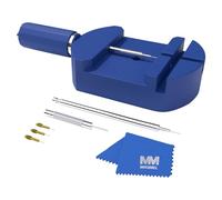 MMOBIEL Outil d'horlogerie réglable pour retirer les maillons de bracelets de montres avec 3x la goupille 1x le poussoir à ressort 1x le poinçon en acier