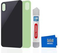MMOBIEL Plaque Arrière Verre Compatible iPhone X 5,8 Pouces (Gris Sidéral) avec Kit d'outils Inclus