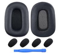 MMOBIEL Remplacement Coussinets d'oreille et Mousse de Microphone pour BlueParrott B450-XT, B450XT, S450-XT, S450XT Casque Memory Foam et Protein PU Coussinet Casque - Coussinets Rechange - Noir