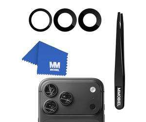 MMOBIEL Remplacement de la Lentille de la Caméra Arrière Compatible avec iPhone 17 Pro/17 Pro Max - Vitre de la Caméra Arrière - IN olle, pincettes et Chiffon