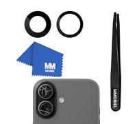 MMOBIEL Remplacement de la Lentille de la Caméra Arrière Compatible avec iPhone 17 - Vitre de la Caméra Arrière - IN olle, pincettes et Chiffon