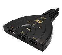 MMOBIEL Répartiteur HDMI Switch-Splitter HDMI 4K-Commutateur 3 en 1 Sortie Compatible avec Apple TV,Switch,PS4,X-Box,HDTV,Ordinateur Portable,PC,Console de Jeux et Plus -Distributeur