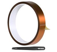 MMOBIEL Ruban Adhésif (25mm x 30m) - Ruban Polyimide Résistant à la Chaleur pour Sublimation de Pressage Thermique à Haute Température ESD pour HVAC Electronique Soudure Impression 3D etc.