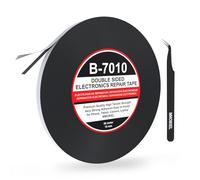 MMOBIEL Ruban Adhésif Double-Face 10mm, 50m - Ruban de Montage avec Adhésif Acrylique Puissant pour la Réparation d’Écrans LCD, Verre, Téléphone, Tablette, Ordinateur Portable - Pince à Épiler Incluse