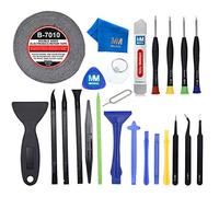 MMOBIEL Set de 24 Tournevis Professionnels + Ruban adhésif 2mm + Ventouse compatible avec écrans + Spudger compatible avec Smartphones
