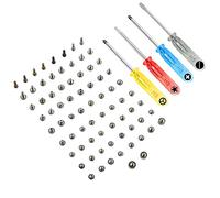 MMOBIEL Set de Vis de Rechange Complet Compatible avec iPhone 12 6.1 Inch - 2 Vis Pentalobe par Couleur - 4 Tournevis Inclus