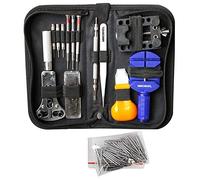 MMOBIEL Set Professionnel Complet (144 Outils) pour Horlogers, réparation de Montres (Changement de Piles, Ajustement de Bracelets.)