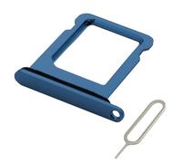 MMOBIEL Support Carte SIM Compatible avec iPhone 13 Mini - Remplacement Support de Tiroir Carte SIM - Outil Éjection SIM Inclus et Anneau en Caoutchouc Imperméable - Bleu