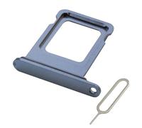 MMOBIEL Support Carte SIM Compatible avec iPhone 13 Pro/13 Pro Max - Remplacement Support de Tiroir Carte SIM - Outil Éjection SIM Inclus et Anneau en Caoutchouc Imperméable - Bleu