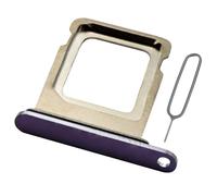 MMOBIEL Support Carte SIM Compatible avec iPhone 14 Pro / 14 Pro Max - Remplacement Support de Tiroir Carte SIM - Outil Éjection SIM Inclus et Anneau en Caoutchouc Imperméable - Violet