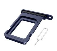 MMOBIEL Support Carte SIM Compatible avec iPhone 17 Pro / 17 Pro Max - Remplacement Support de Tiroir Carte SIM - Outil Éjection SIM Inclus et Anneau en (Bleu Intense)