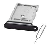 MMOBIEL Support Carte SIM Double Compatible avec Samsung Galaxy S22 Plus 5G - Remplacement Support de Tiroir Carte Dual SIM - Outil Éjection SIM Inclus et Anneau en Caoutchouc Imperméable - Noir