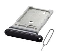 MMOBIEL Support Carte SIM Double Compatible avec Samsung Galaxy S23 / S23 Plus - Remplacement Support de Tiroir Carte Dual SIM - Outil Éjection SIM Inclus et Anneau en Caoutchouc Imperméable - Noir