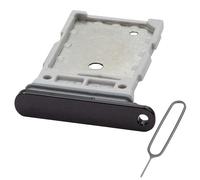 MMOBIEL Support Carte SIM Double Compatible avec Samsung Galaxy S23 Ultra - Remplacement Support de Tiroir Carte Dual SIM - Outil Éjection SIM Inclus et Anneau en Caoutchouc Imperméable - Noir