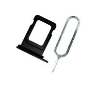 MMOBIEL Support de Fente de Carte SIM de Remplacement Compatible avec iPhone 14 Pro / 14 Pro Max - Inclus. Joint en Caoutchouc et Sim Pin - Noir