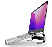 MMOBIEL Support Ordinateur Portable - Support PC 10 à 18 Pouces - Universel Ventilé pour Ordinateur Portable Compatible avec MacBook, Notebook, ASUS, Acer, etc - Aluminium Noir
