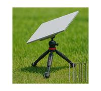 MMOBIEL Support Trépied pour Starlink Mini Hauteur & Inclinaison Réglables - Plateau Rond (pour Anciens & Nouveaux Modèles) et Piquets de Sol - Base Stable pour Camping, Voyage & Usage Extérieur